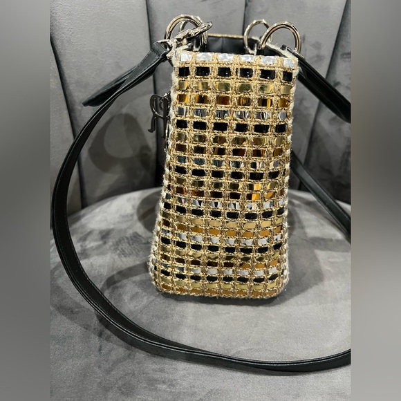 Lady Dior bag in rare metallic tweed - Picture 14 of 17
